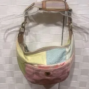 Coach | Bags | Coach Pastel Patchwork Hobo Purse | Poshmark